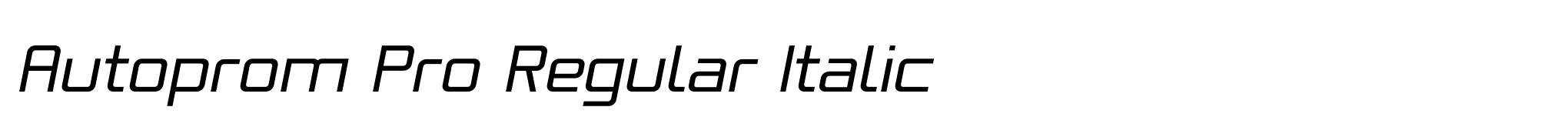 Autoprom Pro Regular Italic image